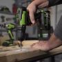 24V wiertarko-wkrętarka GD24DD60K2 Greenworks zestaw ładowarka + aku 2Ah + walizka - 4