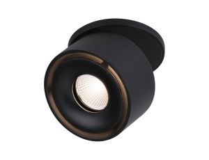 Oprawa wpuszczana LED Spircle czarny mat 8W 3000K 36 st.