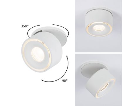 Oprawa wpuszczana LED Spircle biała mat 8W 3000K 36 st. - 2
