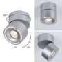 Oprawa sufitowa SPIRCLE LED 8W 550lm 36st. 3000K 230V chrom mat/ aluminium - 3