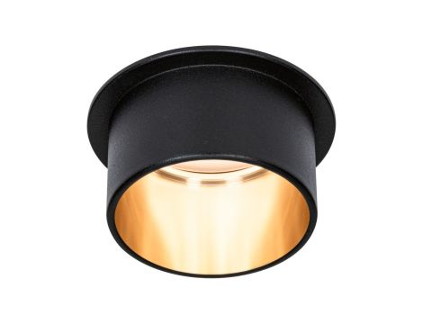 Oprawa do wbudowania GIL COIN LED 3-STEP DIM 6W 470lm 2700K IP44 230V czarny matowy/ złoty