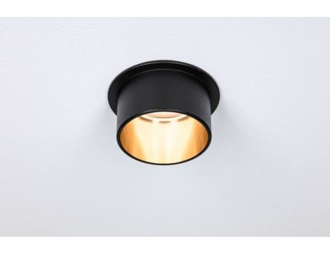 Oprawa do wbudowania GIL COIN LED 3-STEP DIM zestaw 3x6W 470lm 2700K IP44 230V czarny matowy/ złoty - 4