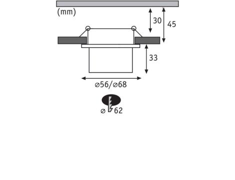 Oprawa do wbudowania GIL COIN LED 3-STEP DIM zestaw 3x6W 470lm 2700K IP44 230V czarny matowy/ złoty - 7