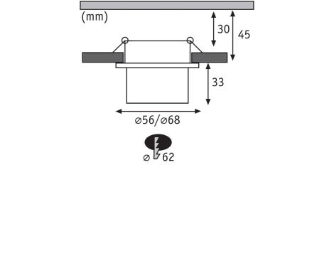 Oprawa do wbudowania GIL COIN LED 3-STEP DIM 6W 470lm 2700K IP44 230V biały matowy/ złoty - 9
