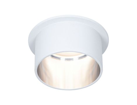 Oprawa do wbudowania GIL COIN LED 3-STEP DIM 6W 470lm 2700K IP44 230V matowa biel/szczotkowane żelazo