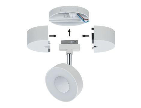 URail Single Spot-Base max50W biały 230V tworzywo - 5