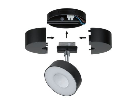 URail Single Spot-Base max50W czarny 230V tworzywo - 5