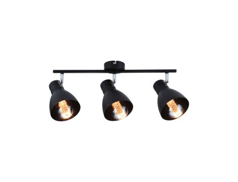 Oprawa ścienno-sufitowa DAVY max. 3x20W E27 230V czarny metal - 3