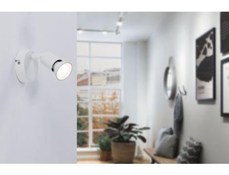 Oprawa ścienno-sufitowa CAROLINA GU10 max. 1x10W 230V biały mat / metal - 4