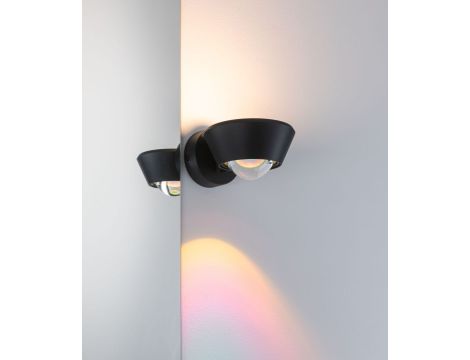 Oprawa ścienna SABIK LED DIM 13W 800lm/ 390lm 2700K  IP44 230V czarny / tworzywo sztuczne - 7