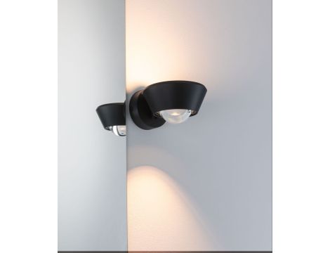 Oprawa ścienna SABIK LED DIM 13W 800lm/ 390lm 2700K  IP44 230V czarny / tworzywo sztuczne - 8