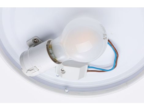 Plafoniera AXIN E27 max. 18W IP44 okrągła 255mm 230V biały / tworzywo sztuczne - 4