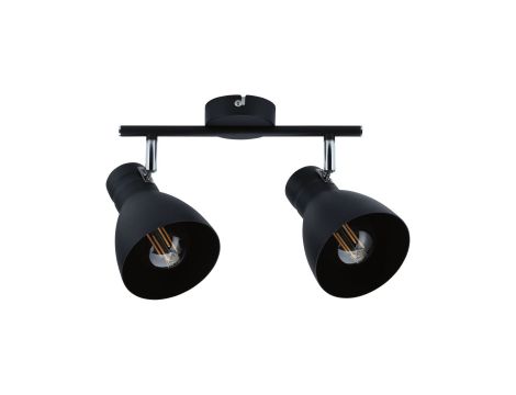 Oprawa ścienno-sufitowa DAVY max. 2x20W E27 230V czarny metal - 4