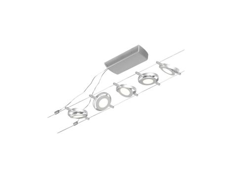 System linkowy RoundMac chrom matowy/Chrom max. 5x4,5W bez lampki DC - 2