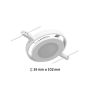 Oprawa systemu linkowego Round MAC LED 4,5W 3000K 200lm 12V  biały matowy / metal - 7