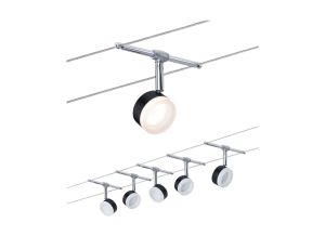 System linkowy ClearLED 5x4W Czarny/Chrom 12VDC tworzywo sztuczne