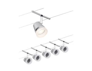 System linkowy DC zest Cone max5x10W Chrom mat/Chrom GU5,3 12V DC 60VA twszt/met