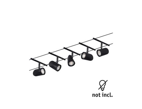 System linkowy DC zest Cup max5x10W Czarny mat/Chrom GU5,3 12V DC 60VA twszt/met - 4