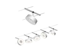 System linkowy DC Circle 5x5W Chr mat /Chrom 230V/12V DC 60VA twszt 3000K