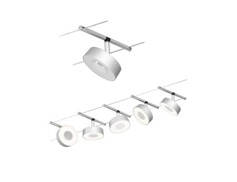 System linkowy DC Circle 5x5W Chr mat /Chrom 230V/12V DC 60VA twszt 3000K