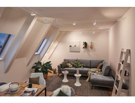 System linkowy DC Frame 5x4,8W Bi mat /Chrom 230V/12V DC 60VA twszt 3000K - 4