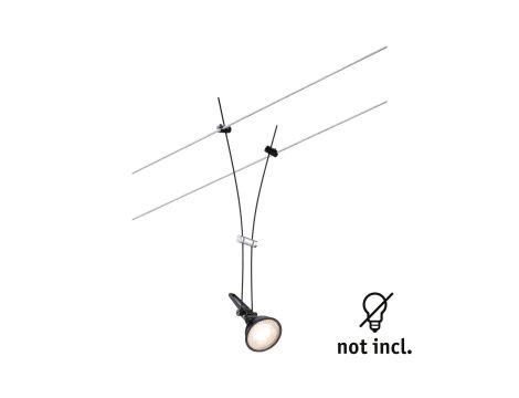 System linkowy Spot Comet max1x50W Czarny mat GU5,3 12V metal - 2