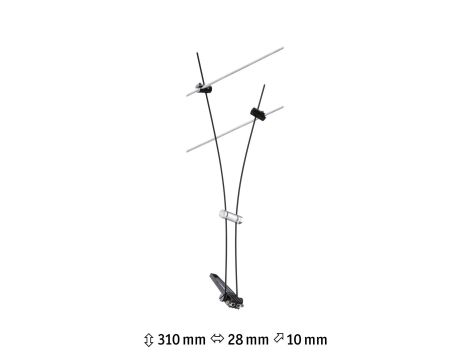 System linkowy Spot Comet max1x50W Czarny mat GU5,3 12V metal - 6