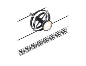 System linkowy DC zest Cardan max.8x7W GU5,3 Cz-mt /Chrom 230V/12V DC 60VA metal