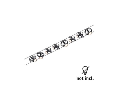 System linkowy DC zest Cardan max.8x7W GU5,3 Cz-mt /Chrom 230V/12V DC 60VA metal - 4