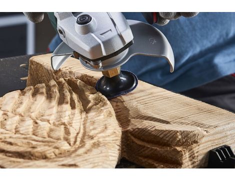 Dysk szlifierski i krążki ścierne fi50 mm do szlif. kąt. w zestawie, 4 cz. Wolfcraft - 2