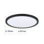 Plafoniera ATRIA SHINE LED Backlight 16W 1600lm okrągła 293mm 4000K 230V czarny matowy / tworzywo sztuczne - 7