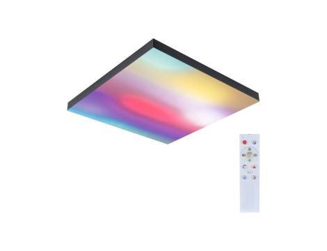 Plafoniera VELORA LED RGBW DIM Rainbow 19W 16900lm + pilot 450x450mm 3000-6500K 230V czarny / metal