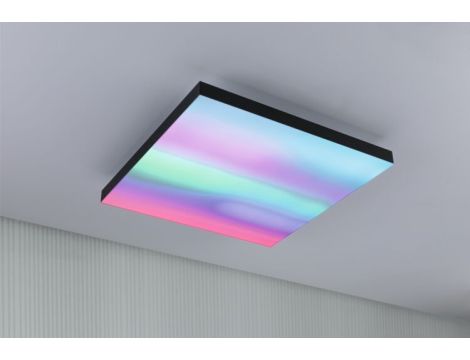 Plafoniera VELORA LED RGBW DIM Rainbow 19W 16900lm + pilot 450x450mm 3000-6500K 230V czarny / metal - 3