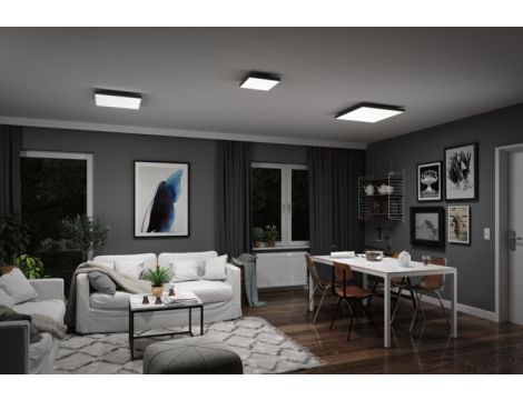 Plafoniera VELORA LED RGBW DIM Rainbow 19W 16900lm + pilot 450x450mm 3000-6500K 230V czarny / metal - 6