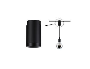 Adapter uniwersalny do szynoprzewodu URail max. 100W 230V czarny matowy/ metal