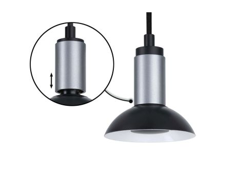 Lampa wisząca RUNA GU10 max.1x20W 230V czarny / antracyt / metal - 7