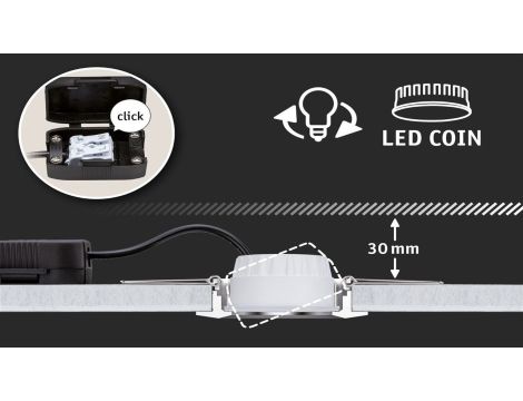 Źródło światła NOVA COIN LED 3-STEP DIM 6W 530lm 50mm 4000K 230V satyna / tworzywo sztuczne - 4
