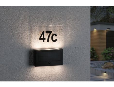 Oprawa elewacyjna NEDA LED numer domu 3000K 27lm + czujnik zmierzchu IP44 antracyt - 4