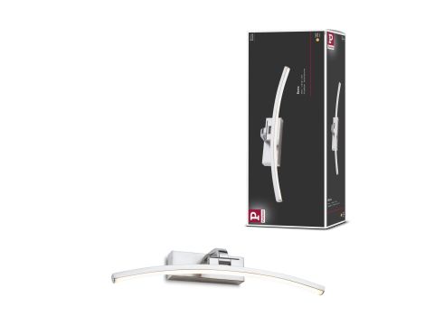 Oprawa ścienna BENTO LED 8.5W 480lm 400mm 3000K 230V nikiel szczotkowany - 7