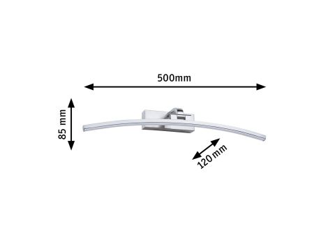 Oprawa ścienna BENTO LED 10W 520lm 500mm 3000K 230V aluminium szczotkowane - 6