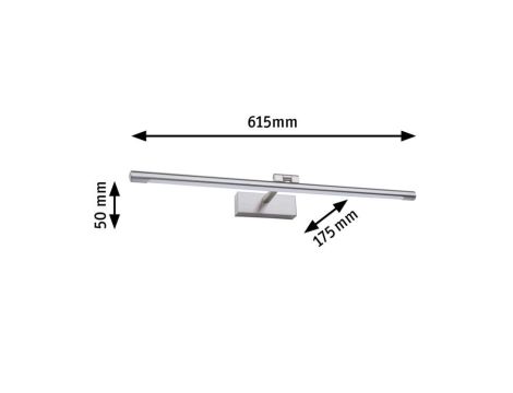 Oprawa ścienna MINGO LED 11W 810lm 615mm 3000K 230V aluminium szczotkowane - 4
