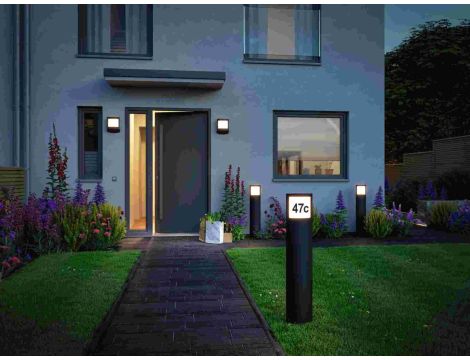 Oprawa ogrodowa PADEA LED 8.5W 700lm 3000K PIR IP44 230V antracyt / tworzywo sztuczne - 4