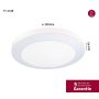 Plafoniera CIRCULA 14W 3000K IP44 230V biały / tworzywo sztuczne - 4