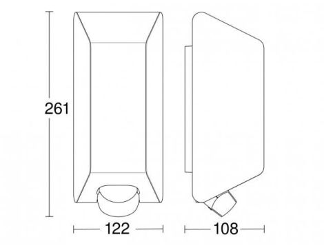 Oprawa elewacyjna z czujnikiem ruchu i zmierzchu STEINEL L30 S PIR max.60W E27 IP44 230V antracyt / tworzywo sztuczne - 4