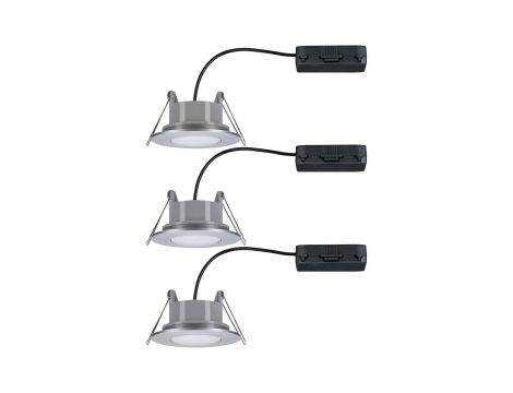 Zestaw opraw do wbudowania CALLA LED 3x5W 400lm okrągła wychylna 3000/4000/6500K IP65 230V chrom matowy - 5