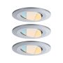 Zestaw opraw do wbudowania CALLA LED 3x5W 400lm okrągła wychylna 3000/4000/6500K IP65 230V chrom matowy - 2