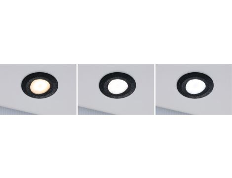 Zestaw opraw do wbudowania CALLA LED 3x5W 400lm okrągła wychylna 3000/4000/6500K IP65 230V czarny matowy - 4