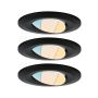 Zestaw opraw do wbudowania CALLA LED 3x5W 400lm okrągła wychylna 3000/4000/6500K IP65 230V czarny matowy - 4