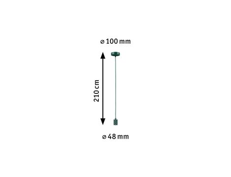 Lampa wisząca TILLA Neordic E27 max. 60W IP20 230V ciemnozielony / metal - 5