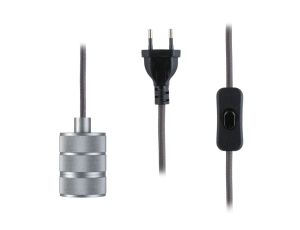 Lampa wisząca z wyłącznikiem TILLA Neordic E27 max. 20W IP20 230V aluminium / metal - image 2